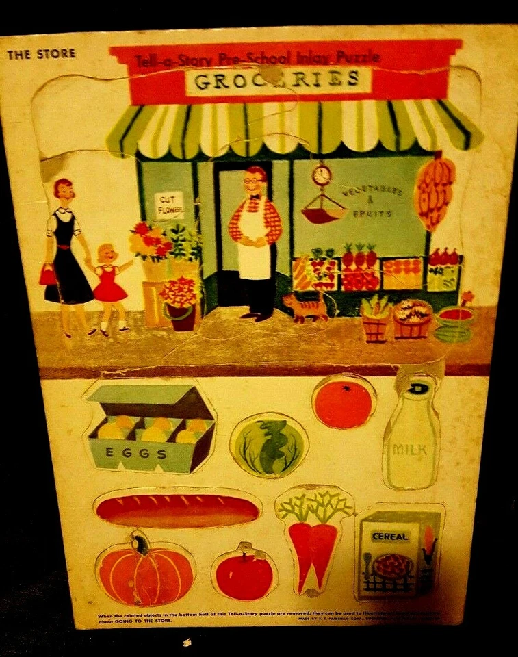 antique, E.E. Fairchild, puzzle, The store - Image 1 of 1