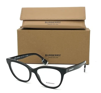 BURBERRY EVELYN BE2375 3001 Black  / Demo Lens 53 Eyeglasses - Image 1 of 4