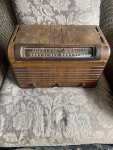 VTG 1941 Packard Bell Model 88 Wood Tabletop Radio Art Deco Estate Rare - Picture 1 of 14