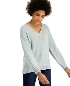 Hippie Rose Juniors V-Neck Tunic Sweaters - Picture 1 of 5