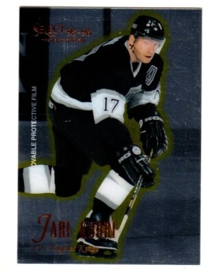 1995-96 Select Certified #35 Jari Kurri LOS ANGELES KINGS (PROTECTIVE FILM ON) - Image 1 of 2