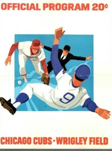 1974 (May 4) Baseball program Cincinnati Reds @ Chicago Cubs, scored ~ Fair - Picture 1 of 4