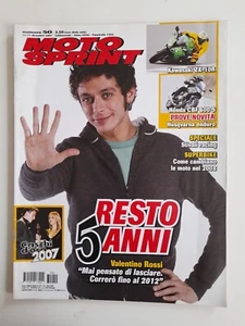 Valentino Rossi Moto Sprint n.50 anno 2007 Resto 5 anni correrò fino al 2012 - Picture 1 of 3