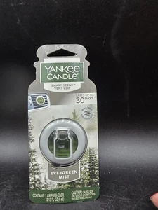 Yankee Candle Smart Scent Vent Clip Air Freshener / EVERGREEN MIST Fragranced - Picture 1 of 2