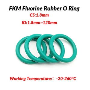 Green 1.8mm Cross Section Metric FKM Rubber Seals O-Rings 1.8mm-120mm ID O Ring - Picture 1 of 8