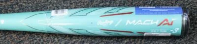 NUEVO - Bate de béisbol Rawlings MACH AI 33"/30 oz (-3) 2-5/8" RBB4MC3-33 Foto 1 de 4