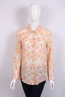 Weekend Max Mara Floral Shirt Blouse Decorated Womens size US 8