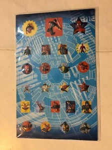SPIDER-MAN 24 MINI STICKERS FOGLIO ADESIVI IN RILIEVO L'UOMO RAGNO  MARVEL G - Imagen 1 de 1