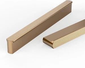 Paquete de 10 manijas de gabinete de cocina de 5 pulgadas (128 mm) de bronce champán KNOKLOCK - Imagen 1 de 7
