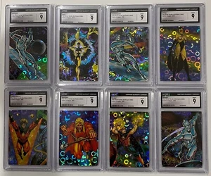 8 x 1992 COMIC IMAGES: SILVER SURFER PRISM CARD LOT - MARVEL - ALL CGC 9 - Picture 1 of 18