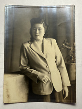 Alte Fotografie Japan Portrait Geisha Kimono Frau Foto 20er 30er 40er