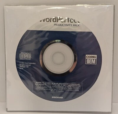 2004 WordPerfect Productivity Pack by Corel OEM Brand New and Sealed M6143 - Image 1 of 4