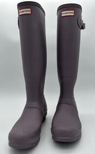 Hunter Boots Women’s Sz8 Purple Tall - Picture 1 of 15