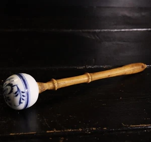 Antik Meissen Zwiebelmuster deutsches Porzellan Küchen Utensil Besteck #G - Bild 1 von 6