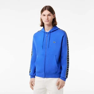 Men's Hoodie Lacoste Zipped Jogger Jacket in Blue - Picture 1 of 7