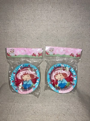 16 Vintage Strawberry Shortcake Girls Party Paper Snack Dessert Bowls 8 Per Bag - Image 1 of 4