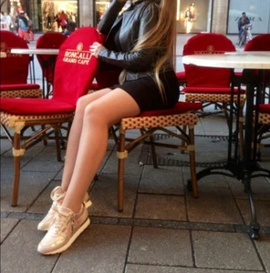 Damen-Sneaker aus Leder in Pink. außerhalb der Saison. universelles... - Bild 1 von 5
