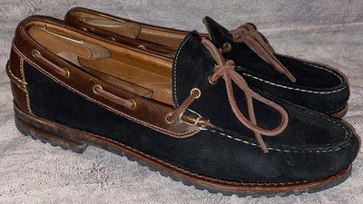 Allen Edmonds Catskill Cuero Con Cordones Campamento Mocasín Barco Zapatos Suela 11.5 Foto 1 de 4