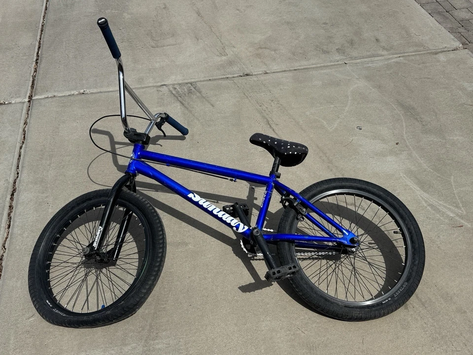 Bicicleta BMX Sunday Scout 2016 personalizada azul/cromo/negro para adultos Foto 1 de 4