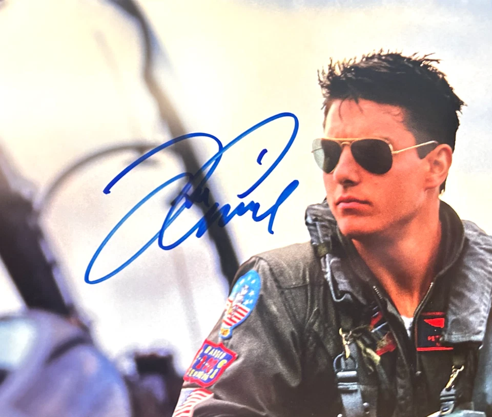 汤姆·克鲁伊斯(TOP GUN "Maverick)" 签名 8x10" 正品亲笔签名 带真品证书 — 第 1/4 张图片