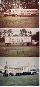 25D100E (6) REAL PHOTOS 1952 ROGERS BROTHERS CIRCUS CONNEAUT OHIO - Picture 1 of 2