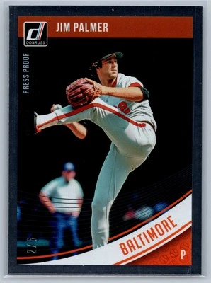 Donruss #65 Jim Palmer 2018 prueba de prensa #/5 Foto 1 de 2