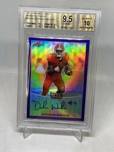 2017 AUTO DESHAUN WATSON BGS 9.5/10 PURPLE REFRACTOR ROOKIE #'4/25 JERSEY # - Bild 1 von 10