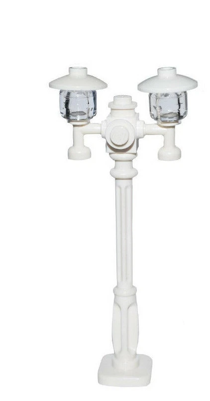 ☀️NEW! Lego City/Town/Village White STREET LIGHT Lamp Post X 1 / NEW Victorian  - Image 1 of 1