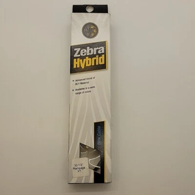 New Old Stock -  Zebra Hybrid Bow Cable Black 33-1/2" Rampage XT 33.5" - Image 1 of 4