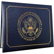 US Citizenship and Naturalization Certificate Padded Holder With Cover Gifts