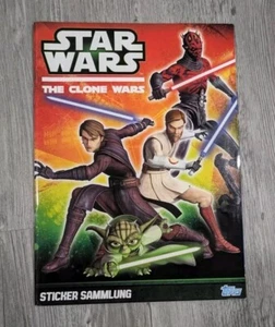 TOPPS - Star Wars - The Clone Wars Sticker - Album GERMAN Empty - Picture 1 of 3
