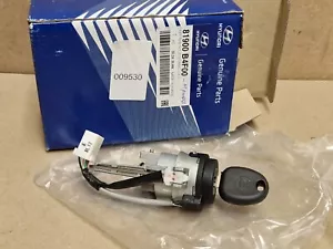 Hyundai i10 Ignition Barrel and Key 2014-2018 Mk2 81900B4F00 Genuine NEW OEM - Picture 1 of 14