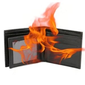 Fire Trick Wallet Flame Magician Props Streets Stage Show Profession Decor - Picture 1 of 10