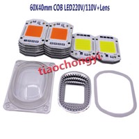 LED COB Grow White Chip+Lens Reflector 50W 30W 20W 110V/220V For LED Flood Light