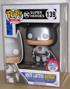 Figura de vinilo Funko Pop DC Heroes NYCC 2016 WHITE LANTERN BATMAN #139 EN STOCK - Imagen 1 de 2