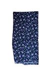 Purple Floral on Navy Cranston Fabric Remnant 44-inch x 18-inch
