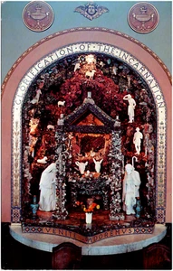 Xmas Chapel at St. Peter & Paul's Church Grotto Of The Redemption Iowa Postcard - Picture 1 of 2