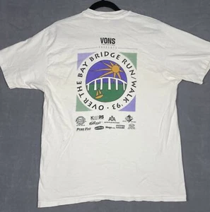Vintage Hanes Beefy T Gr. L San Diego Bay Bridge Run Walk T Shirt Single Stitch - Bild 1 von 6