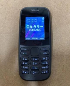 Nokia 105 (2019) Mobile Phone - 4 MB - Black (Unlocked) (Dual SIM) - Afbeelding 1 van 1