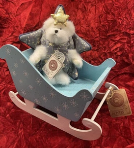Romantic Winter Sleigh - 10” L W/ Tag. Boyds Collection With Stella #913973 - Picture 1 of 15