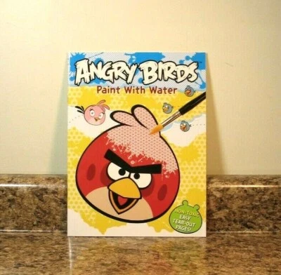 Libro de actividades de pintura con agua Angry Birds NUEVO Foto 1 de 4
