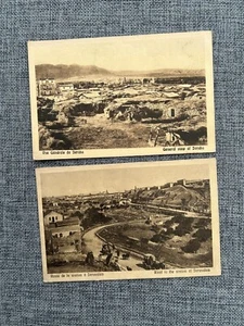 JERUSALEM JERICHO ISRAEL VINTAGE POSTCARD SET X 2 - Picture 1 of 2