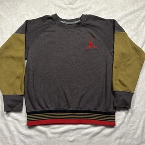 Vintage Nike Air Jordan The Varsity Crew Sweatshirt Size Large 12-13 Years EUC - Picture 1 of 19