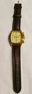 Acuet Quartz Japan Movement Water Resistant Brown Strap Chronograph Men's Watch - Picture 1 of 9
