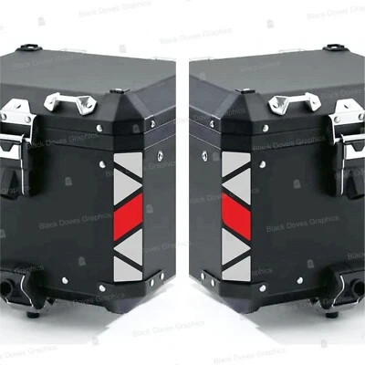 BLACK DOVES GRAPHICS Adesivi rifrangenti top case alluminio compatibili con BMW Motorrad GS