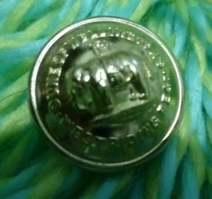 Staybright Duke Of Wellington's West Riding Regiment Uniform Button 1 Pcs 18mm - Picture 1 of 3