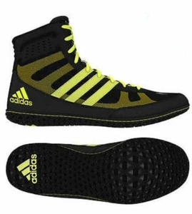 NEW David Taylor ADIDAS Mat Wizard 3 Wrestling Shoe -SZ 11.5 Black/Solar Yellow - Picture 1 of 1