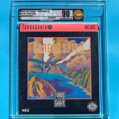 Dragon Spirit ⭐ VGA 90 NM+ / MT UNCIRCULATED SEALED ⭐ Turbografx 16 TG16 New - Image 1 of 2