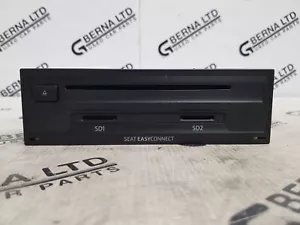 GENUINE SEAT LEON MK3 12-2020 RADIO STEREO HEAD UNIT BLUETOOTH SD DRIVE CONTROL - Picture 1 of 8