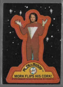MORK & MINDY (Robin Williams) 1978 Paramount STICKER #21.  Some wear  - Picture 1 of 1